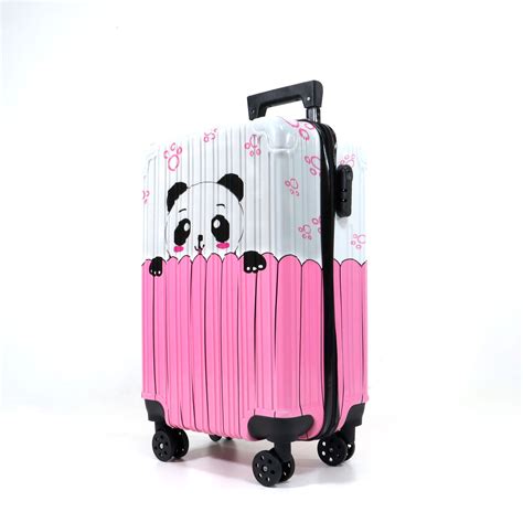 mala de viagem infantil  estampa de panda panda bear