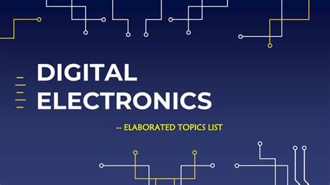 Digital Electronics Syllabus | PPT