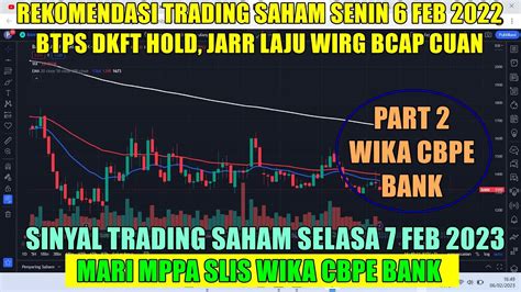 Part 2 Analisa Rekomendasi Swing Trading Saham Harian Selasa 7 Februari