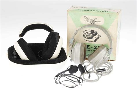 Lot 826 - Two Sets of Vintage Headphones,