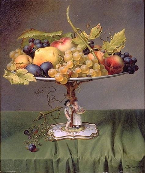 Gravura De Qualidade De Museu Frutas Por Johann Wilhelm Preyer