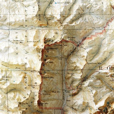 Rocky Mountain Elevation Map
