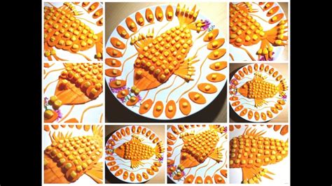 Engel Fruit Art Lebensmittel Kunst Goldfisch Aus Karotten Und