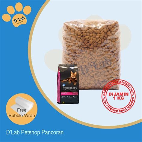 Jual Equilibrio ADULT REPACK 1kg Makanan Kucing Dewasa 1 Kg Shopee