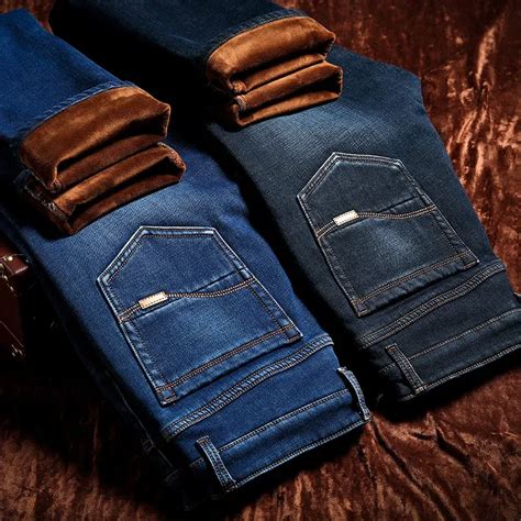 Mejor Precio En A Granel Jeans Pour Hommes Hiver Mince Mode