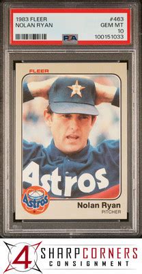 Fleer Nolan Ryan Astros Hof Psa Ebay