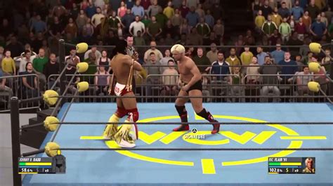 Wcw2k16 April Week 1 Wcw Saturday Night Match 5 Johnny B Badd Vs Ric Flair Youtube