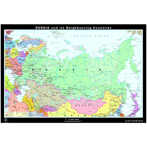 Russia And Neighbouring Countries Political And Outline Maps The Map Shop