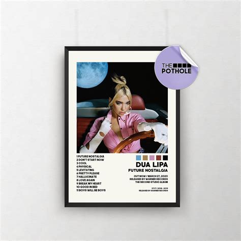 Dua Lipa Posters / Future Nostalgia Poster, Album Cover Poster sold by ...