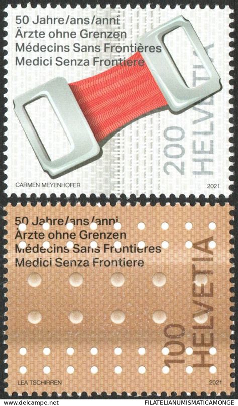 Ungebraucht Suiza 2021 Correo 2662 63 MNH 50 Aniv Medicos Sin