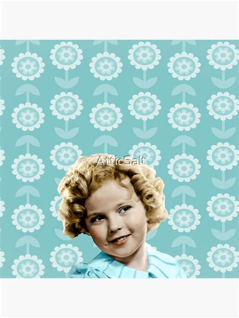 Shirley Temple Teal Sticker By Atticsalt Redbubble