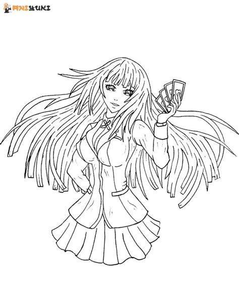 Kakegurui Coloring Pages Printable For Free Download