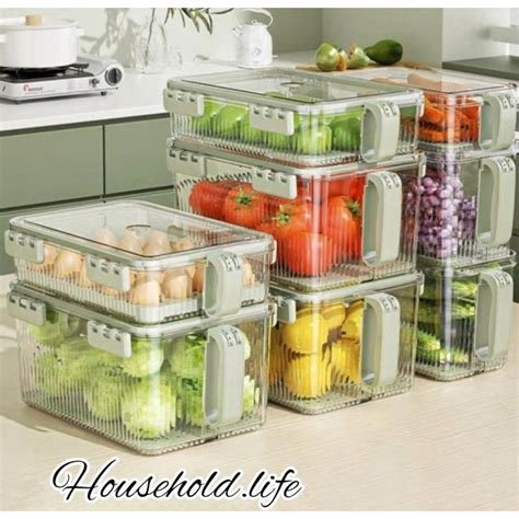 Jual Kotak Kontainer Makanan Transparant Food Storage Box Organizer