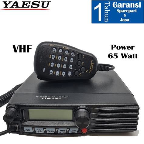 Jual Rig Yaesu Ftm Vhf Power Watt Original Baru Garansi Tahun