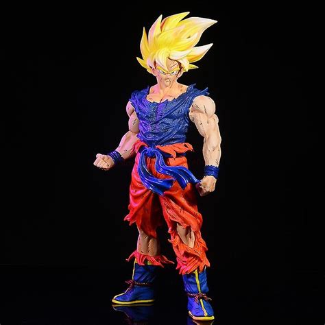 43cm Gk Dragon Ball Z Son Goku Vegeta Super Saiyan Anime Action Figure