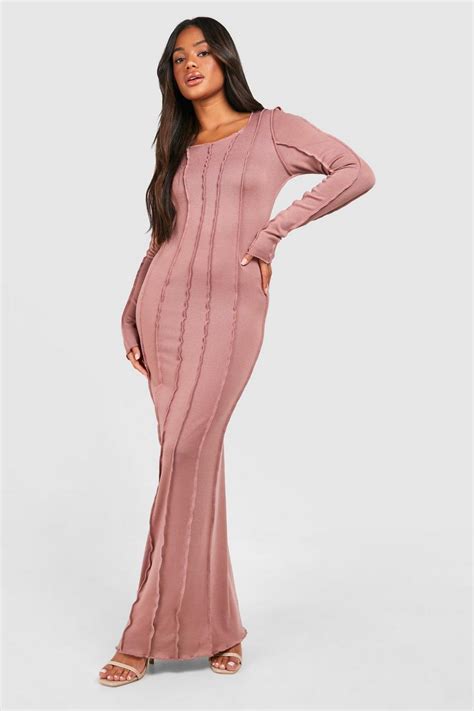 Seam Detail Maxi Dress Boohoo Uk