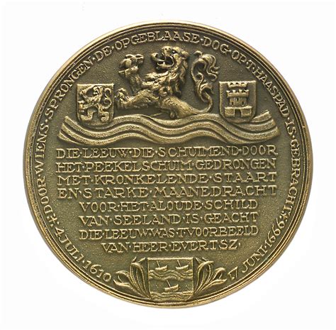 Medal Commemorating Admiral Cornelis Evertsen De Oude