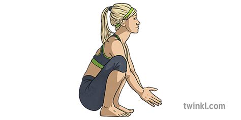 Frog Pose Yoga Exercise Ks Illustration Twinkl