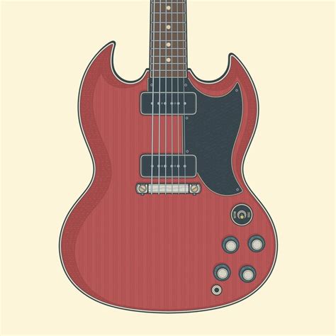 La Guitarra El Ctrica Especial De Cuerpo S Lido De Cherry Red Rock