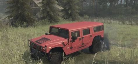 Hummer H Car V Mudrunner Snowrunner Spintires