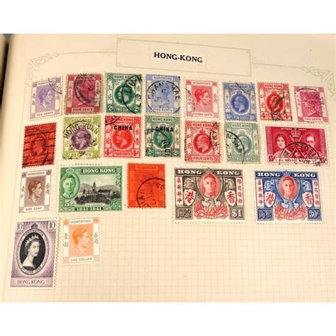 Postage Stamp Album Containing A Comprehensive Collection Of British