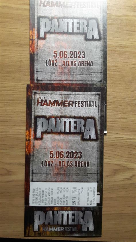 Bilet kolekcjonerski płyta Pantera Metal Hammer Festival Łódź Pruszków