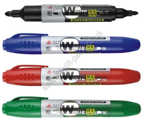 Dual Tip Double End Fiber Tip Big Barrel White Board Marker Pen