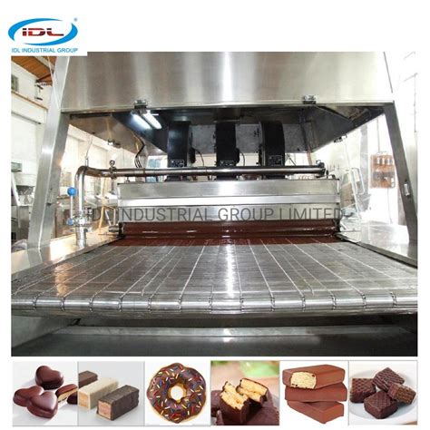 Industrial Commercial Use Chocolate Enrobing Line Chocolate Coating