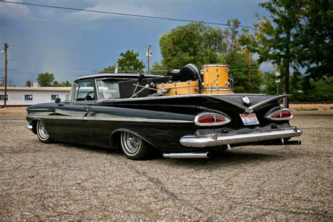 1959, Chevrolet, El, Camino, Pickup, Retro, Custom, Lowrider, Hot, Rod ...