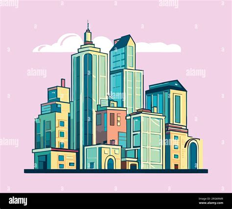 Vector Illustration Buildings Hi Res Stock Photography And Images Alamy