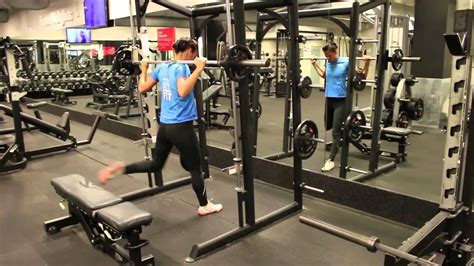 Smith Machine Bulgarian Split Squat Youtube