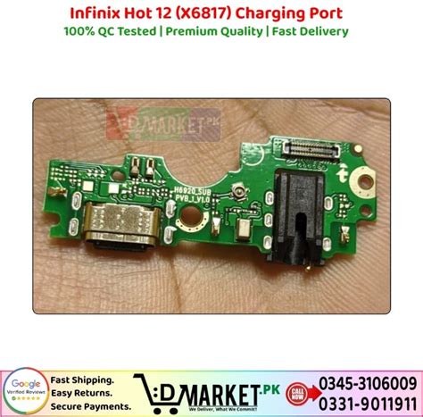 Infinix Hot X Charging Port Price In Pakistan