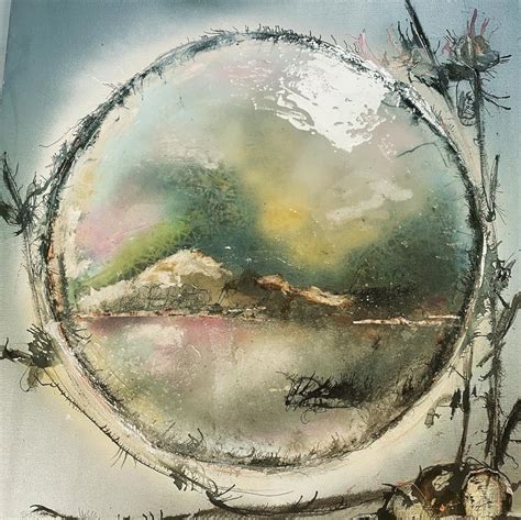 glass original framed painting annabelle losa art