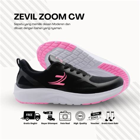 Jual Sepatu Sneakers Olahraga Wanita Zevil Sepatu Lari Running Jalan