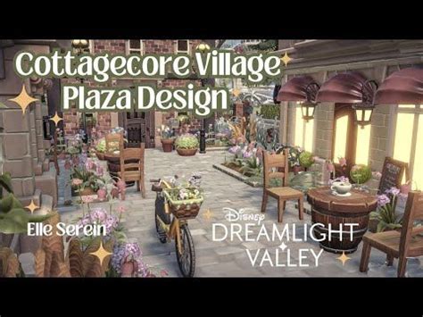 Cottagecore Village Plaza Design And Speed Build Part One In Disney