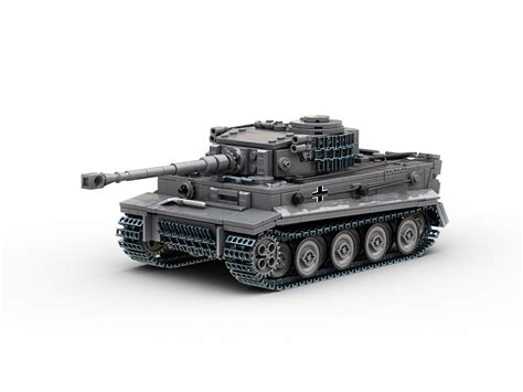 Buildarmy Lego Compatible Tiger Tank 1:33 Kit With Full