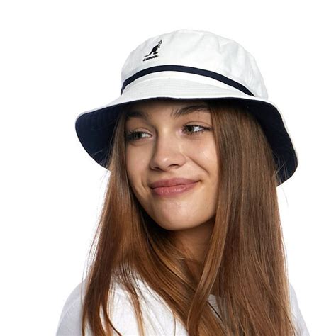 Kangol Bucket Hat Stripe Lahinch White Bludshop