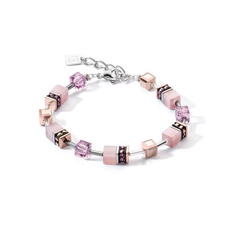 Coeur De Lion GEOCUBE Lilac Bracelet James Hadley Jewellery