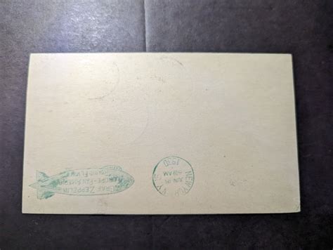 1930 USA LZ 127 Graf Zeppelin Postcard Around World Cover FFC Germany