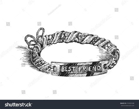 Friendship Bracelets Hand Drawn Sketch Vector Stock Vector (Royalty ...