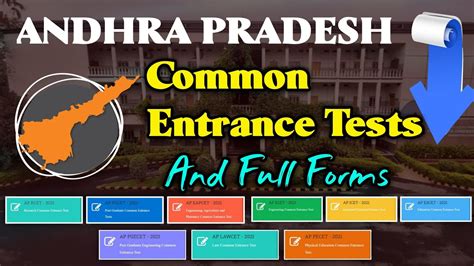 Andhra Pradesh Common Entrance Tests And Full Forms ApEapcet ECET