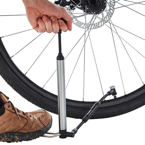 Portable Hybrid Bike Hand Foot Pump Btwin Decathlon