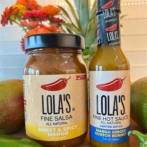 Lolas Mango Salsa Sweet And Spicy Flavor Fine Sauces Lolas Fine Sauces