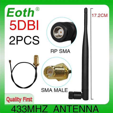 Mhz Lora Antenna Lorawan P Dbi Rp Sma Connector Antena Mhz