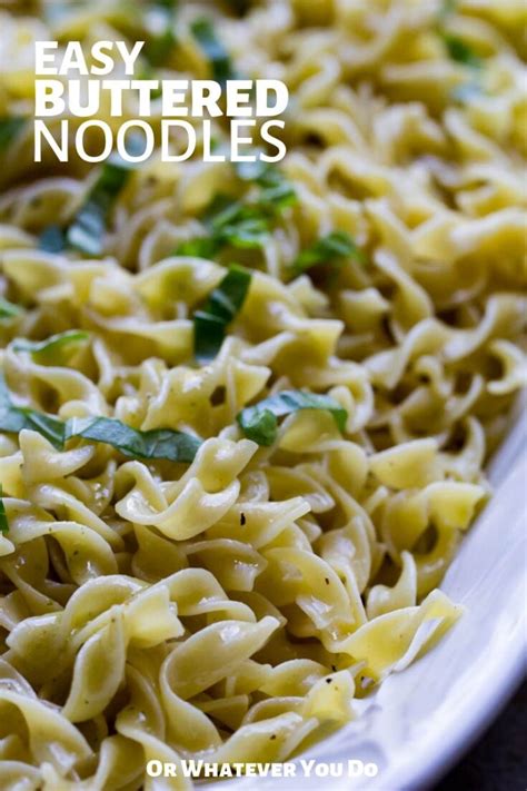 Easy Buttered Noodles Simple Pasta Side Dish Recipe