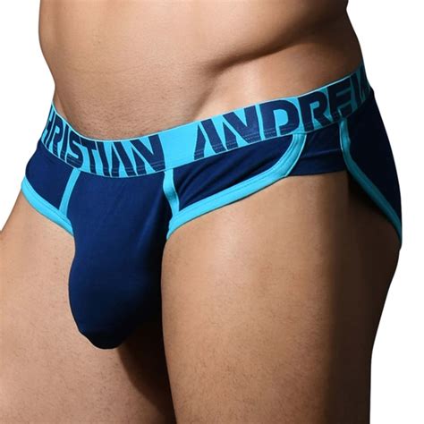 Andrew Christian Almost Naked Retro Bamboo Briefs Navy INDERWEAR
