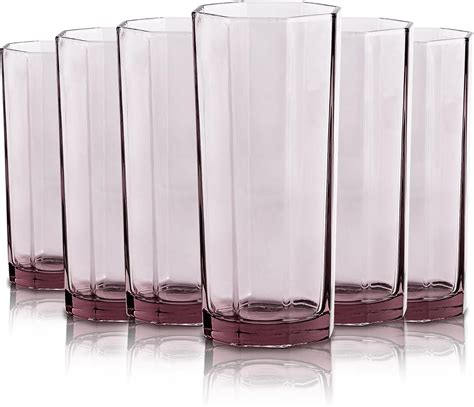 Creativeland Geometric Shapes Glass Drinking Glasses Set