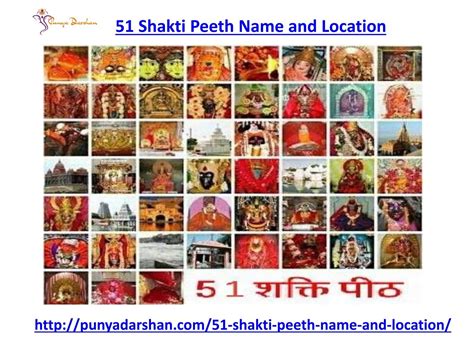 51 Shakti Peeth Name and Location