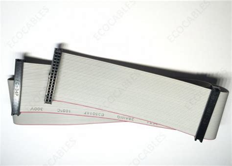 72cm IDC Shielded Flat Ribbon Cable Pro Power Female IDC 2 54mm 34