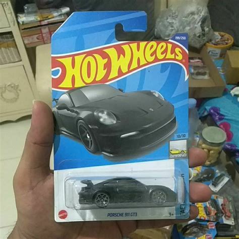 GANTUNGAN HITAM Hot Wheels Porsche 911 GT3 Black HotWheels Porsche 911 GT3 Black Wrinkled